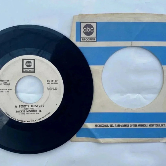 JACKIE MONTRE EL Love At The End Of The Day / The Poets Gesture 45 RPM White - Picture 1 of 2